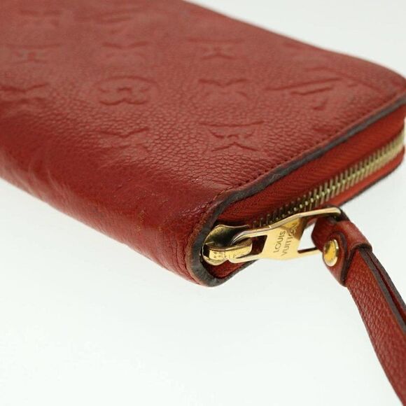LOUIS VUITTON Monogram Empreinte Zippy Wallet Red - Picture 15 of 15